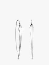John Lewis Jools by Jenny Brown Elongated Diamond Tip Fishook Drop Earrings, Silver- Buy online at McGrocer