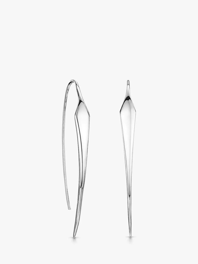 Jools by Jenny Brown elongated diamond tip fishhook earrings 5cm - British product