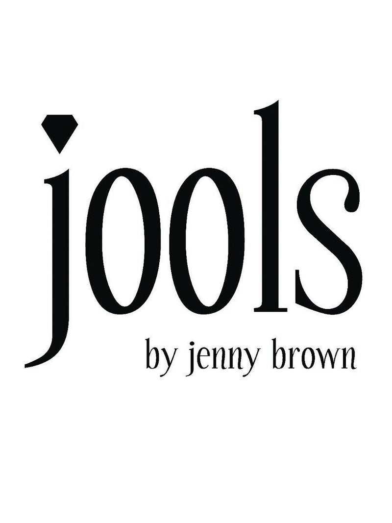 Jools by Jenny Brown cubic zirconia earrings silver, imported from the UK