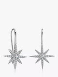 Jools by Jenny Brown north star cubic zirconia drop earrings (British brand)