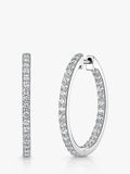 Jools by Jenny cubic zirconia hoop earrings 26mm (British brand)