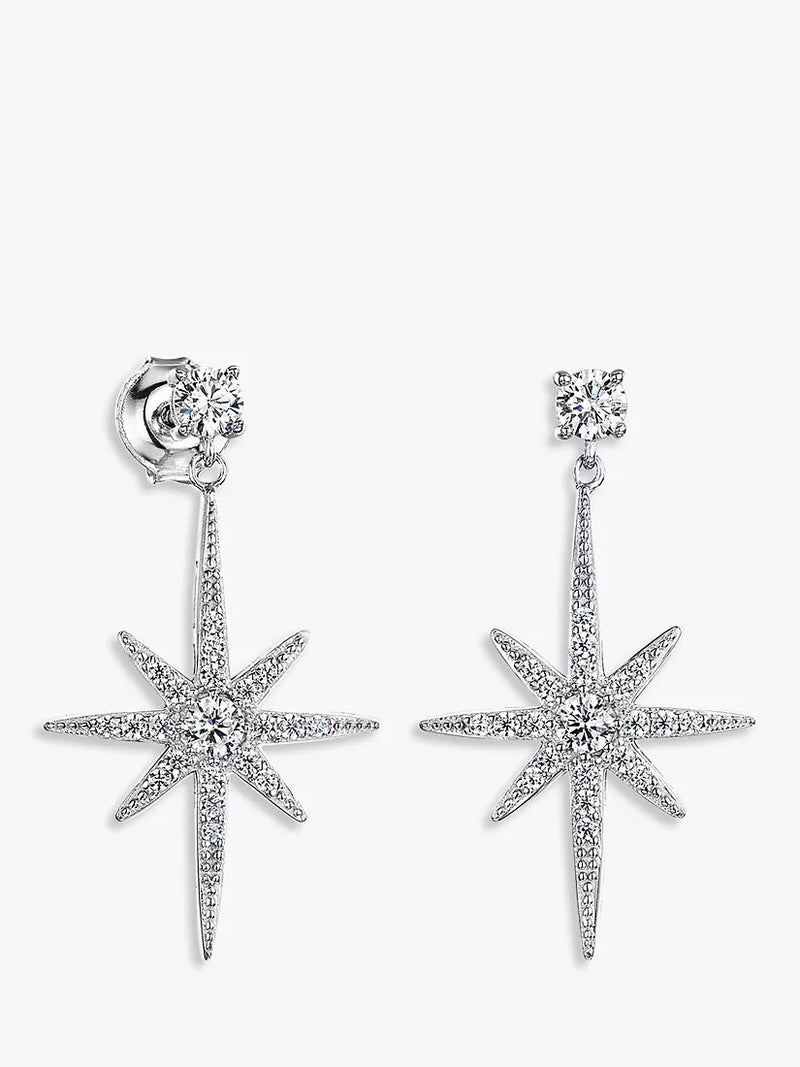 Jools by Jenny Brown north star drop earrings (British brand)