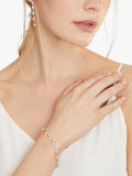 Jools by Jenny Brown silver drop earrings with cubic zirconia, UK version