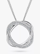 John Lewis Jools by Jenny Brown Open Twisted Circle Pendant Necklace Silver- Buy online at McGrocer