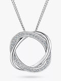 Jools by Jenny Brown pendant necklace 2cm open twisted circle - British product