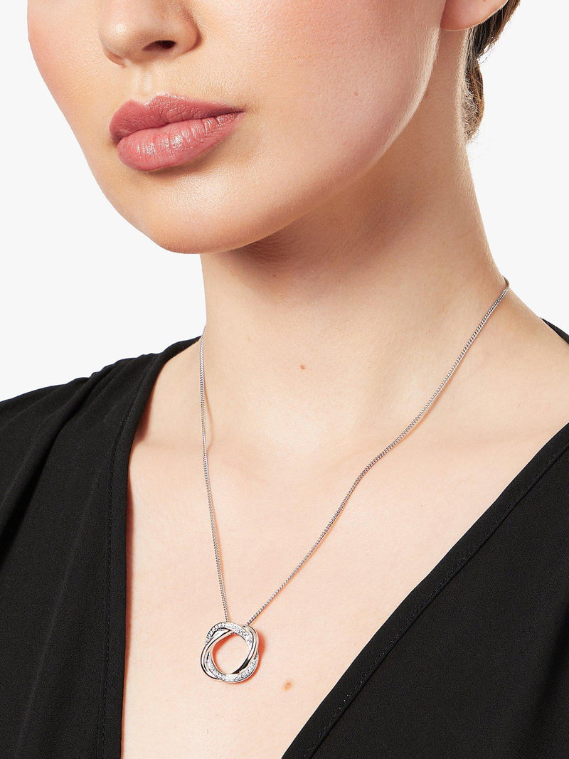 Jools by Jenny Brown pendant necklace 2cm open twisted circle - British product