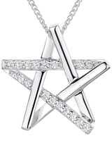 John Lewis Jools by Jenny Brown Cubic Zirconia Star Pendant Necklace- Buy online at McGrocer