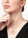 Jools by Jenny Brown swirl effect pendant necklace in silver (British brand)
