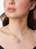 Jools by Jenny Brown triple heart cubic zirconia pendant necklace in silver, imported from the UK
