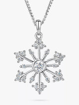 John Lewis Jools by Jenny Brown Rubover Cubic Zirconia Snowflake Pendant Necklace- Buy online at McGrocer