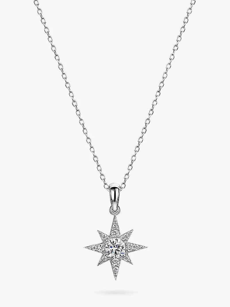 Jools by Jenny Brown cubic zirconia north star pendant necklace (British brand)