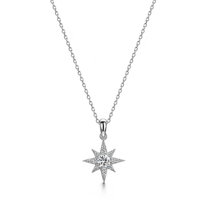 Jools by Jenny Brown cubic zirconia north star pendant necklace (British brand)
