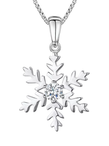 John Lewis Jools by Jenny Brown Cubic Zirconia Snowflake Pendant Necklace- Buy online at McGrocer