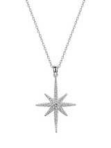 John Lewis Jools by Jenny Brown Cubic Zirconia Fine North Star Pendant Necklace, Silver- Buy online at McGrocer