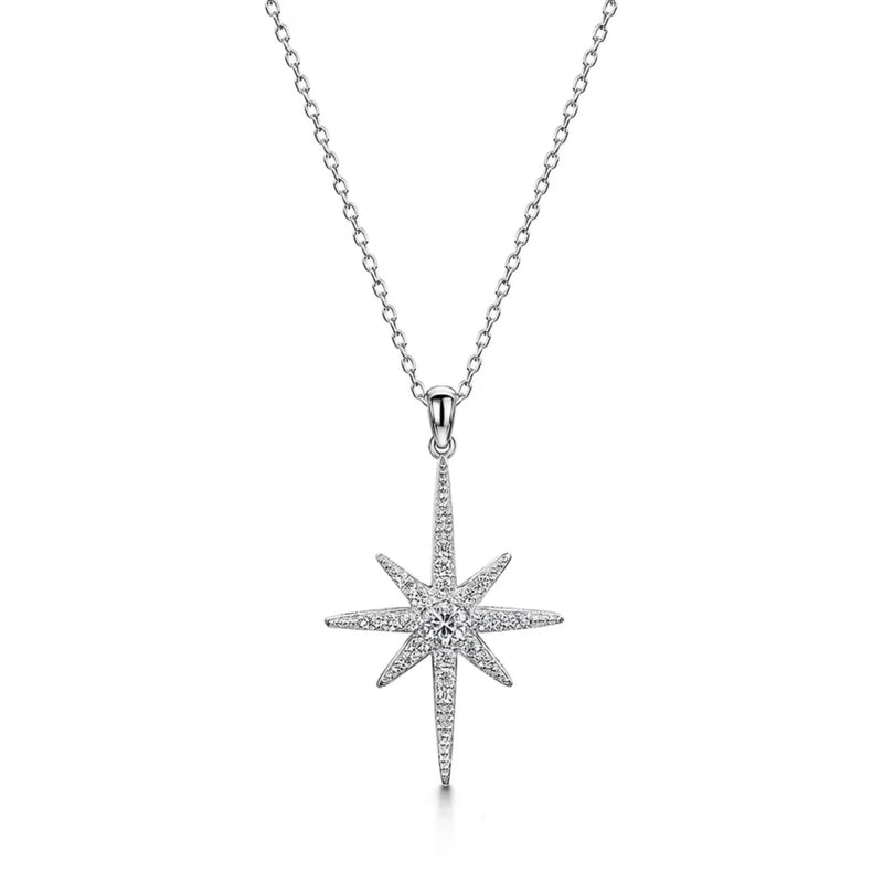 Jools by Jenny Brown cubic zirconia North Star pendant necklace, UK version