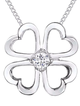 John Lewis Jools by Jenny Brown Four Leaf Clover Pendant Necklace Silver- Buy online at McGrocer
