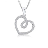Jools by Jenny Brown cubic zirconia pendant necklace silver, UK version