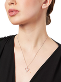 Jools by Jenny Brown cubic zirconia heart pendant necklace 41-45cm (British brand)
