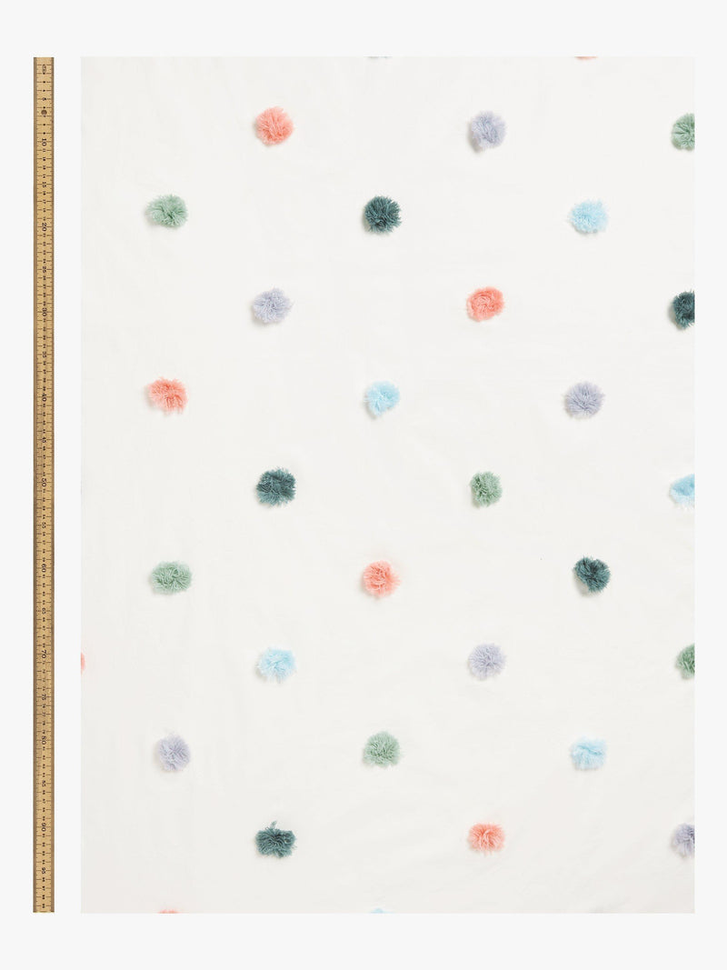 John Lewis curtain panel White/Multi 185x120cm (British brand)