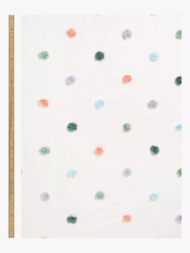 John Lewis curtain panel White/Multi 185x120cm (British brand)