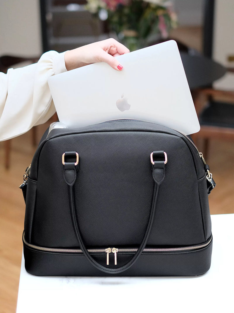 Stackers laptop handbag with padded laptop sleeve (British brand)
