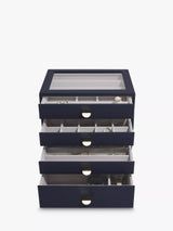 John Lewis Stackers Glass Lid 4 Drawer Jewellery Box- Buy online at McGrocer
