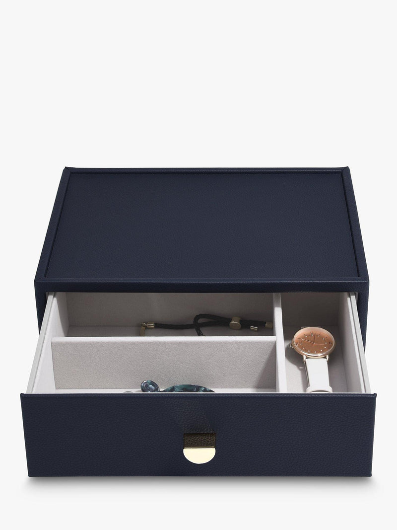 Stackers glass lid 4 drawer jewellery box - British product