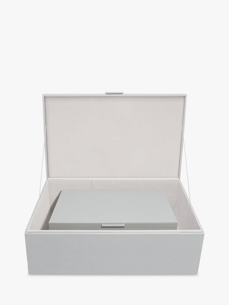 Stackers Faux Leather Storage Boxes Set of 2 (British brand)