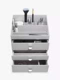 Stackers Classic Make Up 3 Drawer Jewellery Box - Natural Taupe