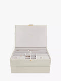 Stackers supersize 3 drawer jewellery box in oatmeal, imported from the UK
