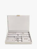 Stackers supersize 3 drawer jewellery box in oatmeal, imported from the UK