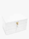 Stackers leather velvet lined jewellery box (British brand)