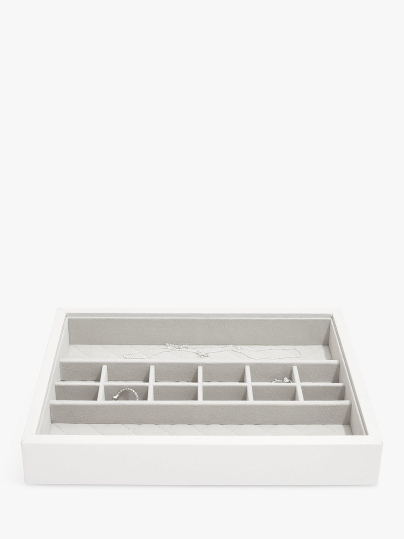 Stackers leather velvet lined jewellery box (British brand)