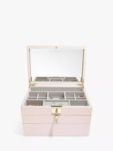 John Lewis Stackers Leather Velvet Lined Jewellery Box- Buy online at McGrocer
