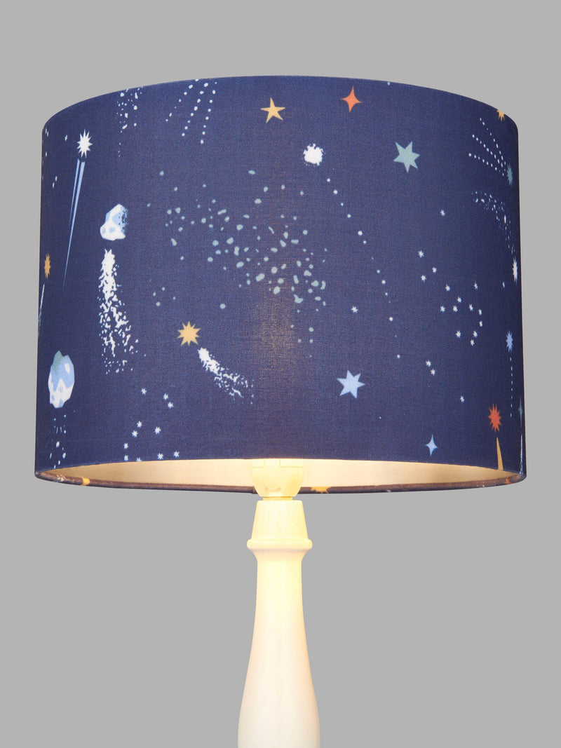 John Lewis Rockets faux linen lampshade, imported from the UK