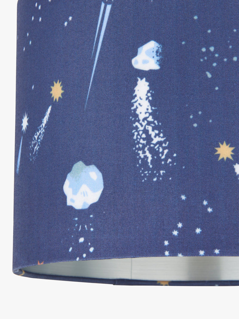 John Lewis Rockets faux linen lampshade, imported from the UK