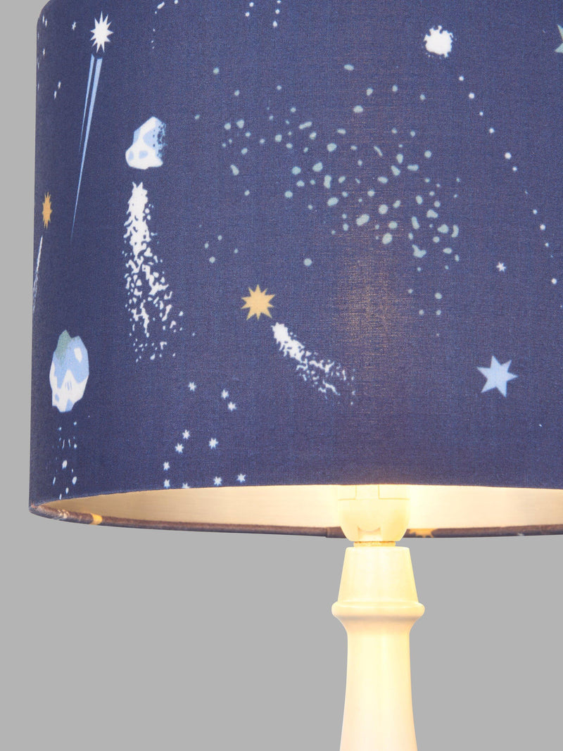 John Lewis Rockets faux linen lampshade, imported from the UK