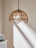 John Lewis Aria ceiling shade 30cm rattan - British product