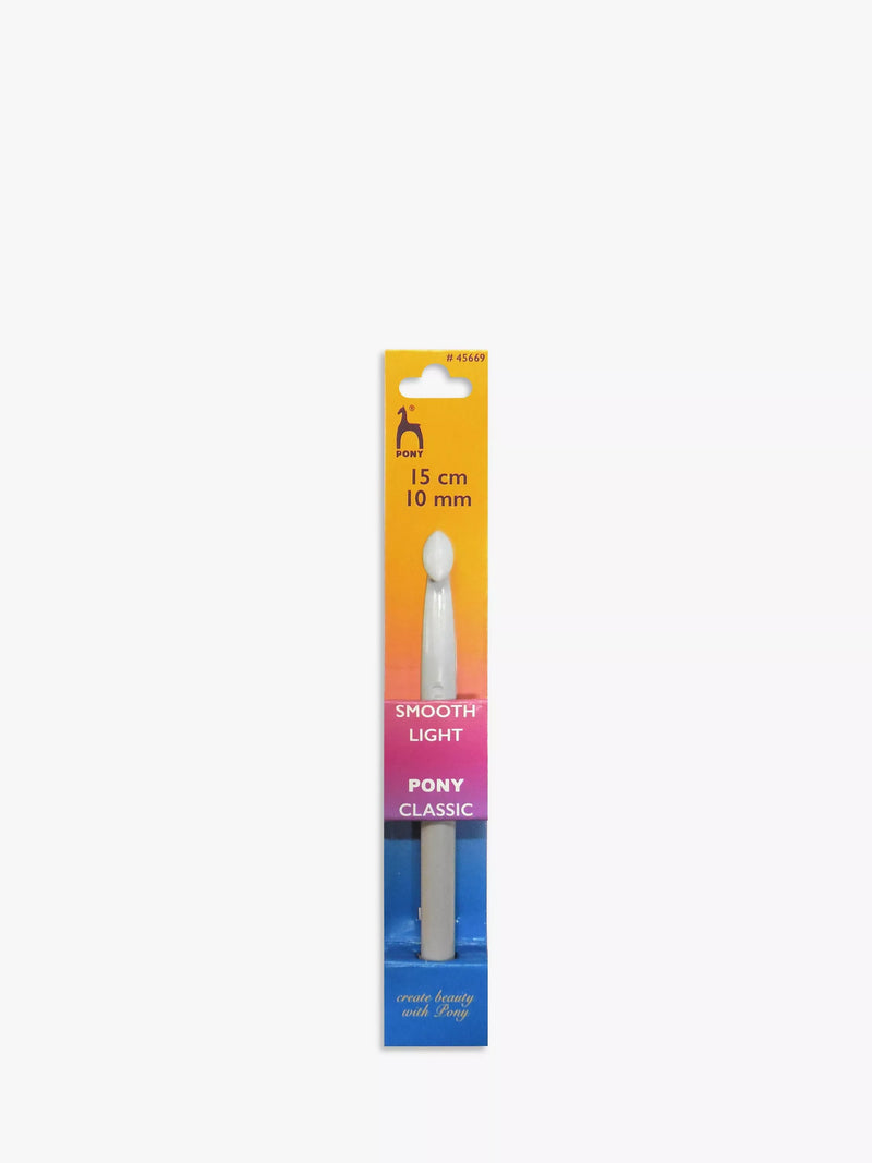 Pony craft plastic crochet hook 10mm (British brand)
