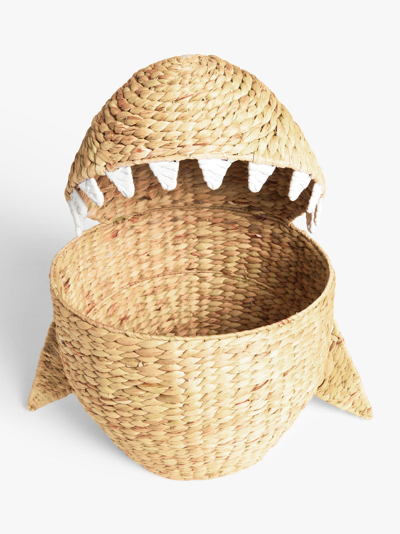 John Lewis kids shark water hyacinth laundry basket, UK version