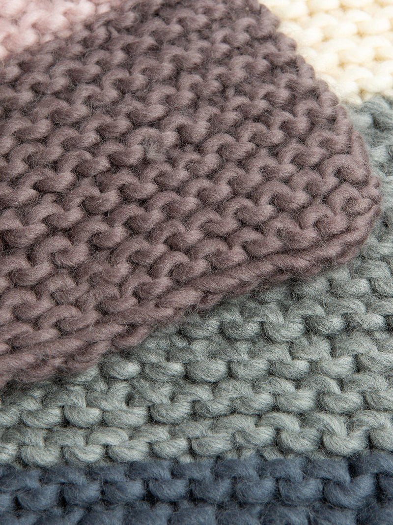 Wool Couture knitting kit naturally neutral blanket, imported from the UK