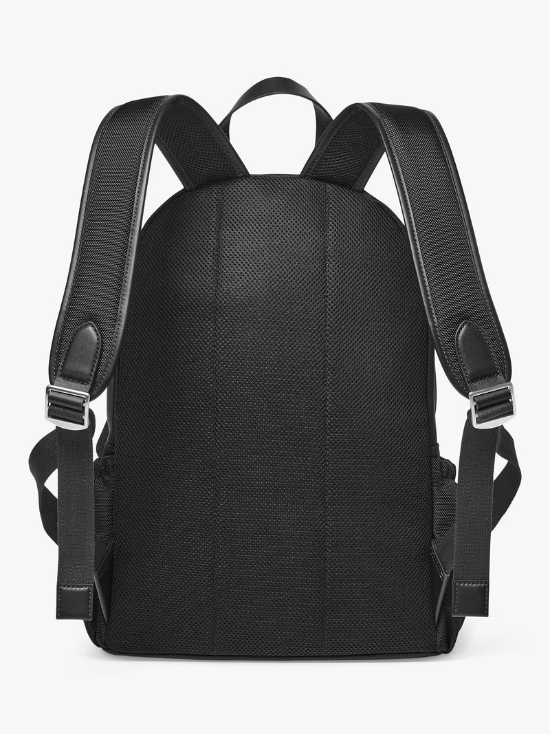 Aspinal of London men's commuter backpack with leather trim - British product
