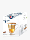 La Rochère bee motif glass tea infuser mug 275ml (British brand)