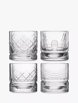 John Lewis La Rochère Dandy Whisky Tumblers Clear Set of 4 300ml- Buy online at McGrocer