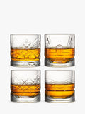 La Rochère Dandy clear whisky tumblers set of 4 300ml, UK version