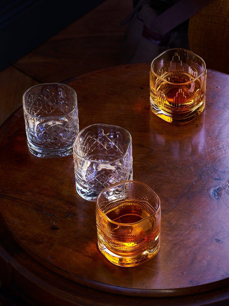 La Rochère Dandy clear whisky tumblers set of 4 300ml, UK version