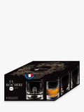 La Rochère Dandy clear whisky tumblers set of 4 300ml, UK version