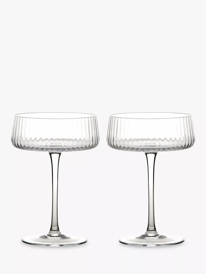 Anton Studio Designs champagne saucer Set of 2 250ml - British product