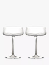 John Lewis Anton Studio Designs Empire Champagne Saucer Set of 2 250ml- Buy online at McGrocer