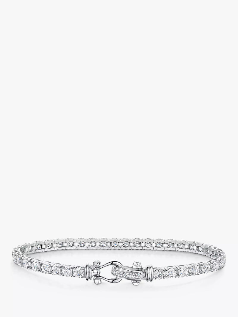 Jools by Jenny Brown cubic zirconia tennis bracelet silver - British product
